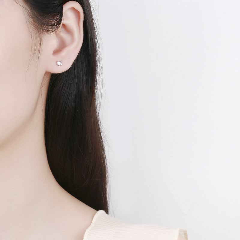 925 Sterling Silver Arrow Screw Back Stud Earrings