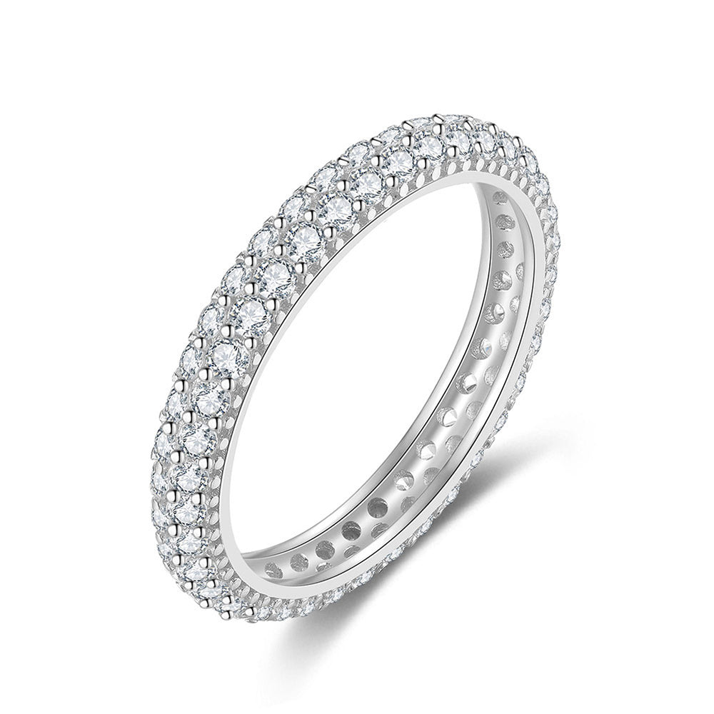 925 Sterling Silver Tennis Ring