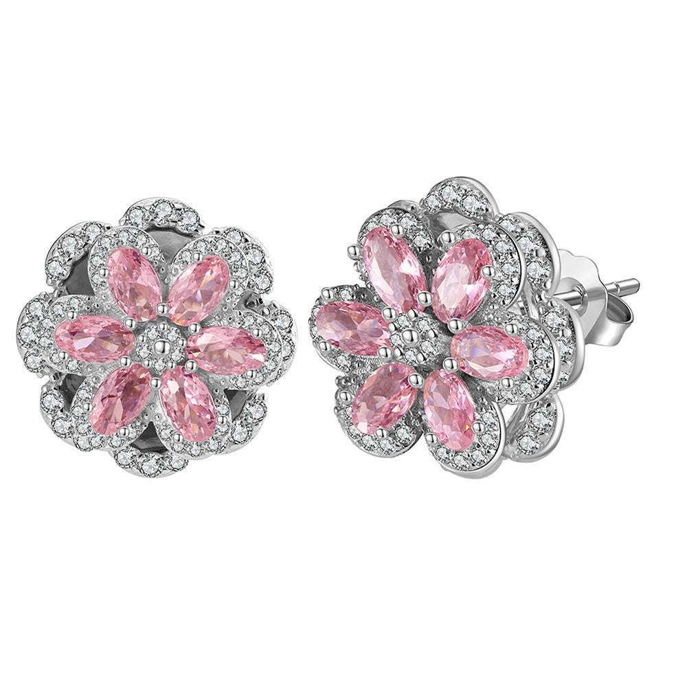 925 Sterling Silver Zircon Earrings