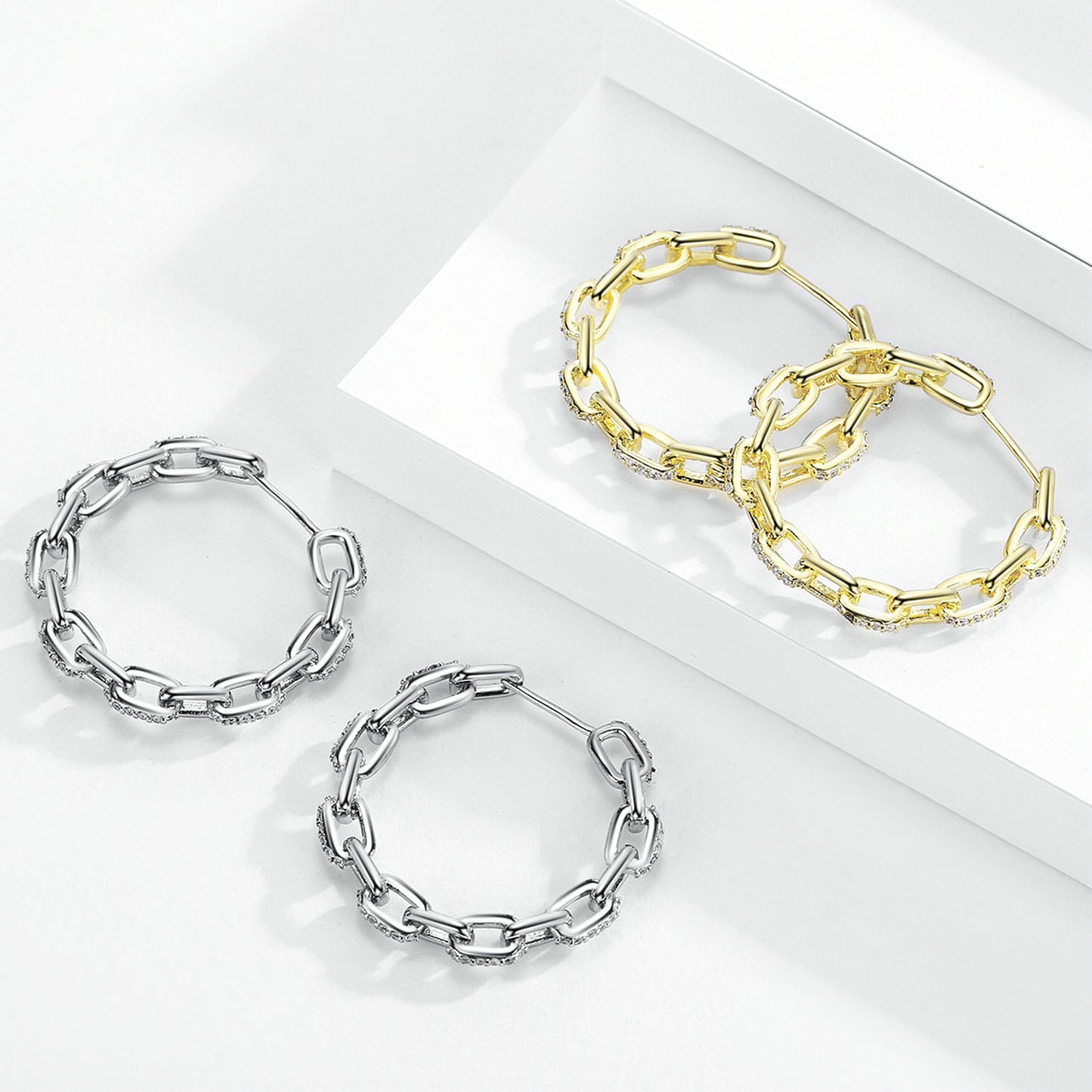 Brass With Plated Fashion Jewelry Earrings
