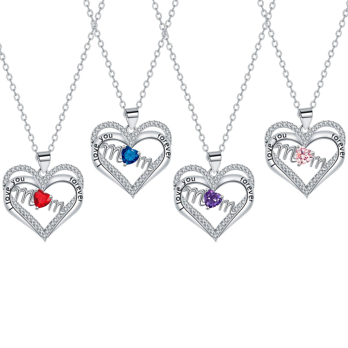 Copper With Silver Plated Heart Pendant Necklace