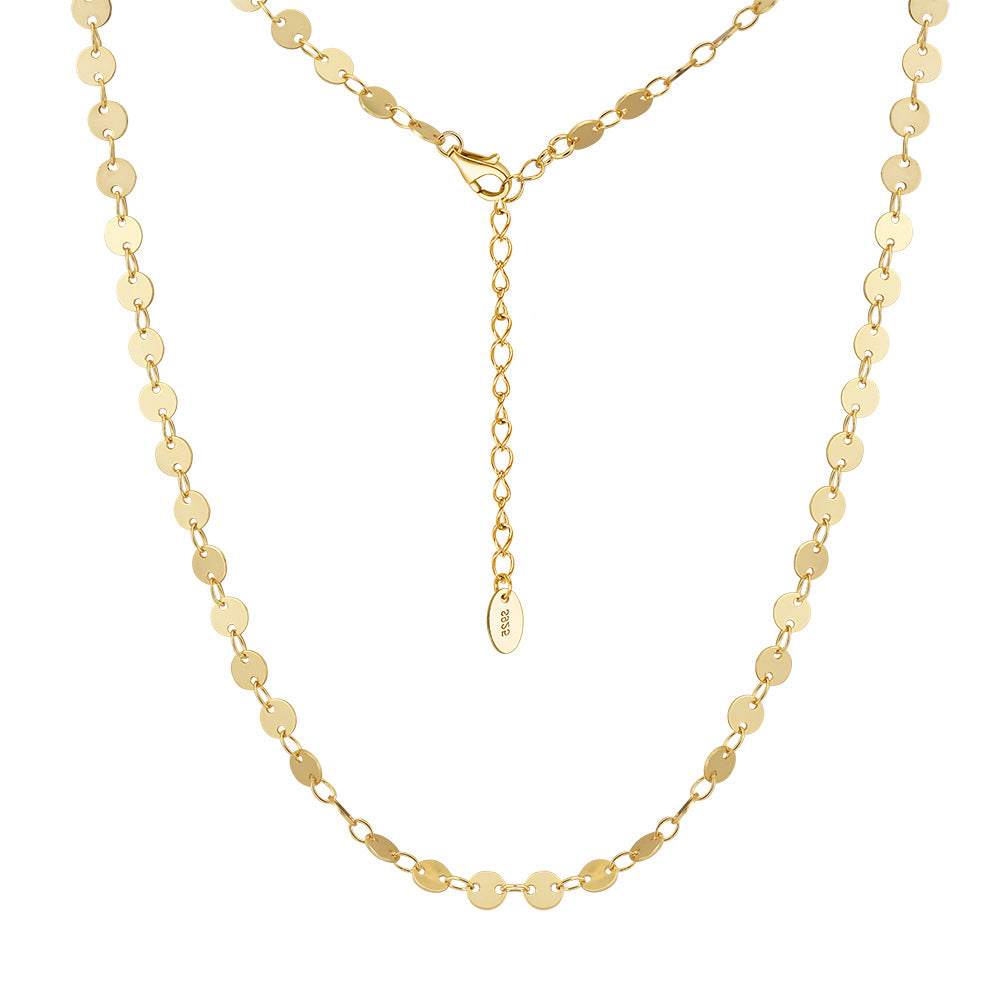 925 Sterling Silver Flat Mirror Chain