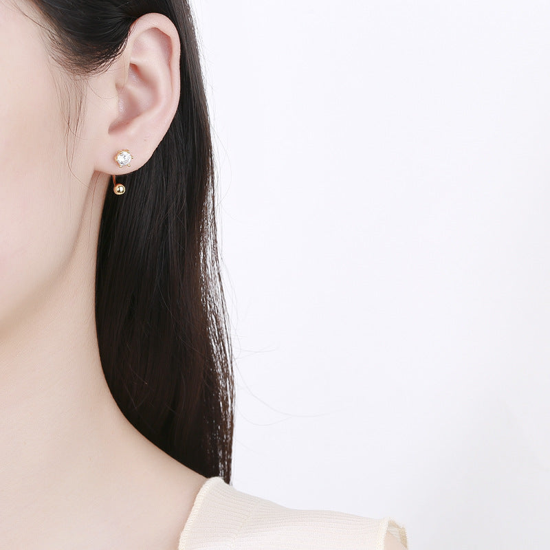 925 Sterling Silver Screw Back Stud Earrings