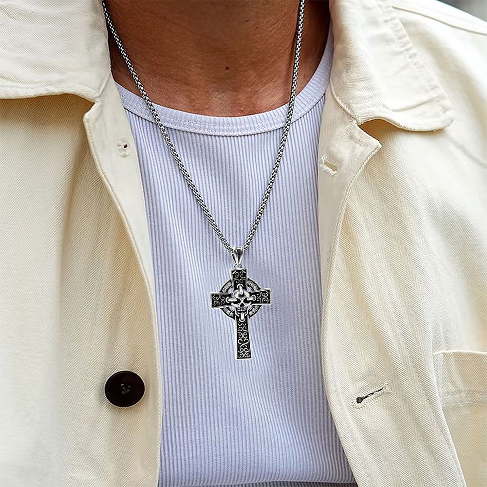 Cross Pendant Necklace, Men Women's Fashion Jewelry, Perfect for Parties & Gifts, Elegant Accessory for Everyday Wear