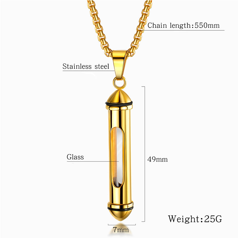 Stainless Steel Jewelry Bullet Fashion Necklace Chain