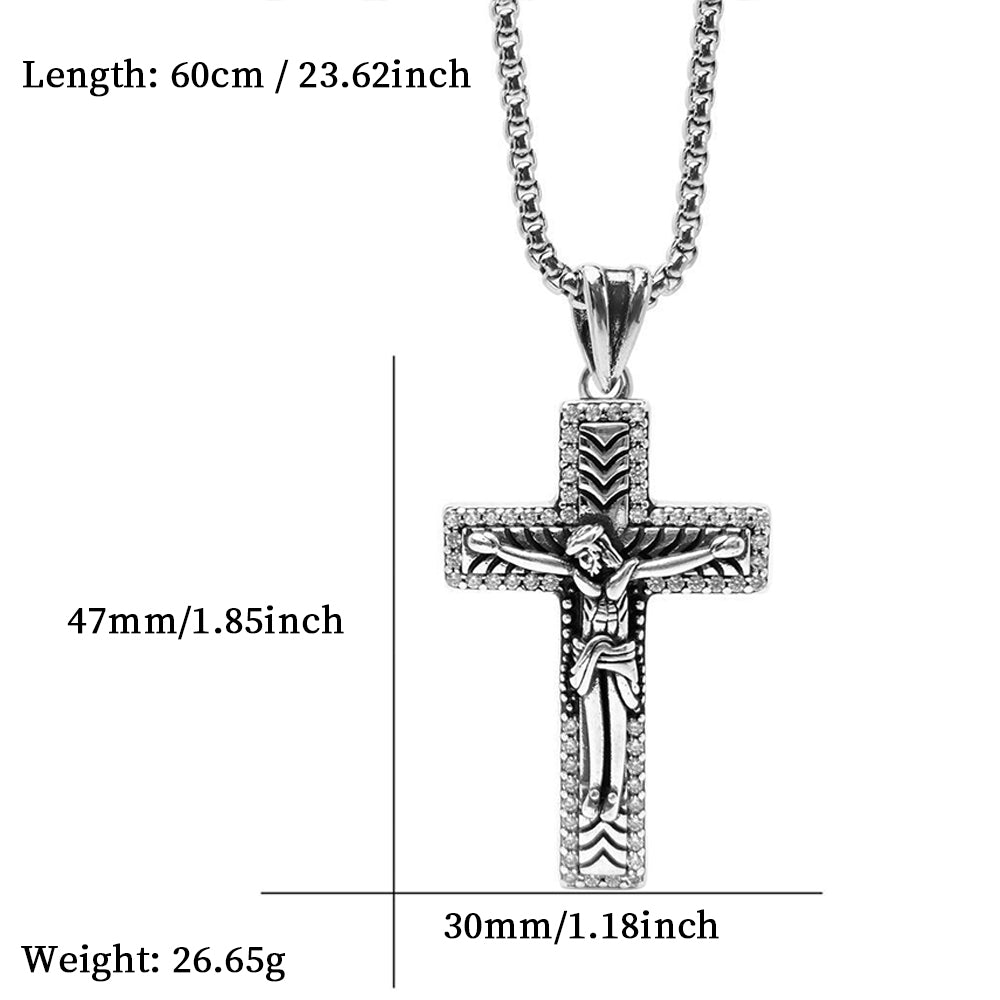 Cross Pendant Necklace, Men Women's Fashion Jewelry, Perfect for Parties & Gifts, Elegant Accessory for Everyday Wear