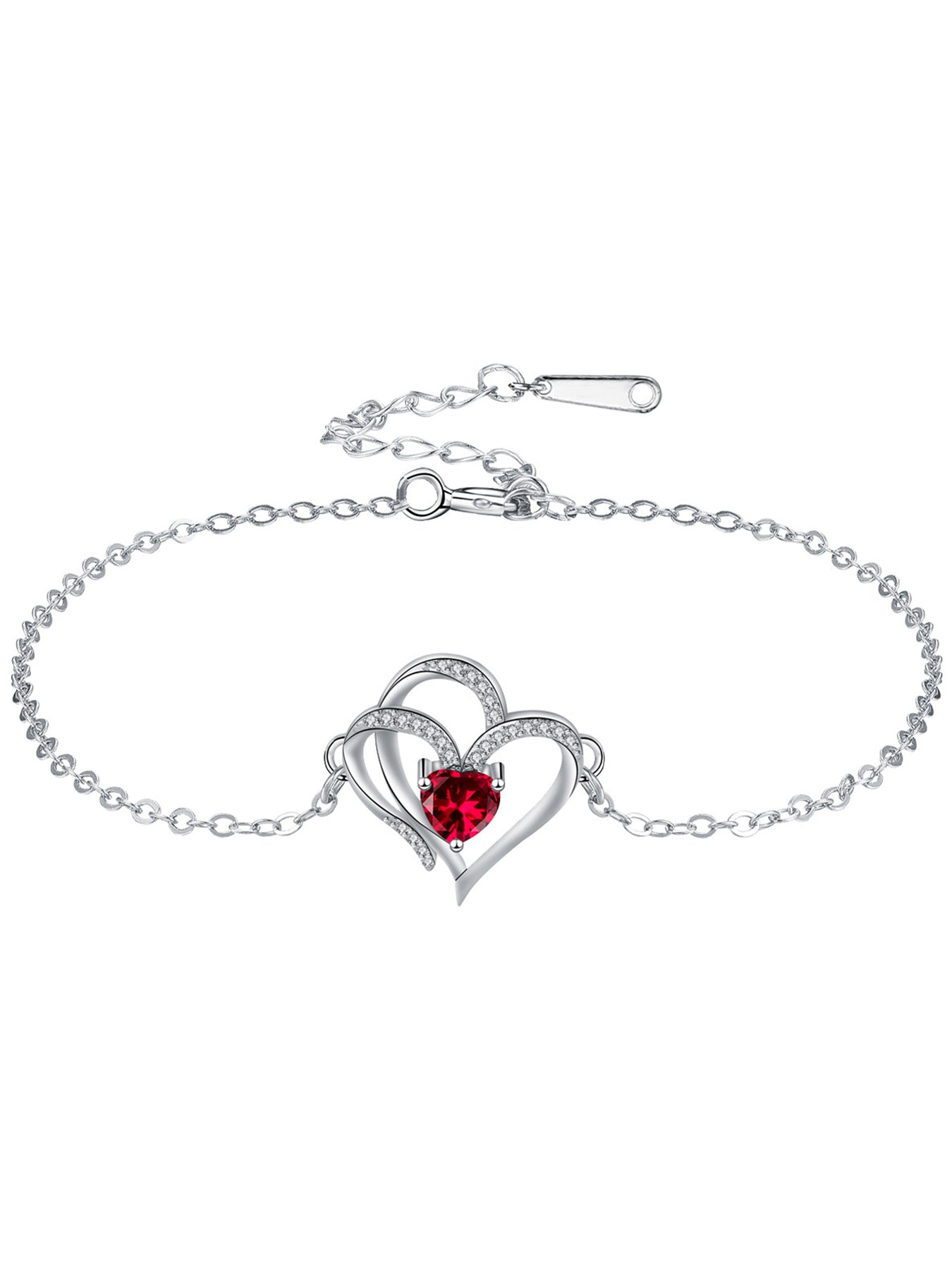 Women's Elegant Heart Design Bracelet, Exquisite Trendy Bracelet, Fashionable Jewelry for Women & Girls As Gift