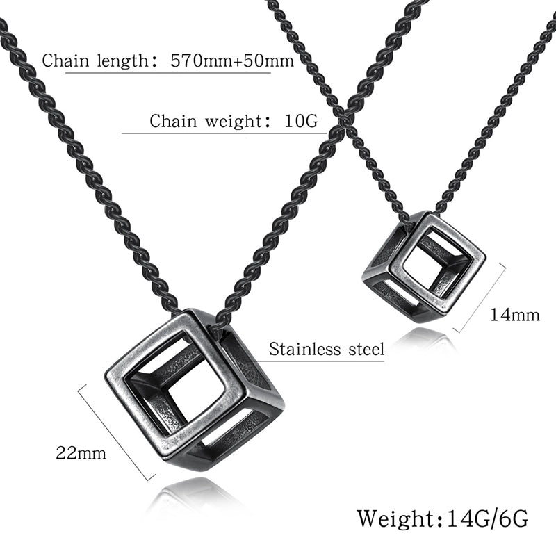 Stainless Steel Jewelry Square Fashion Necklace Chain