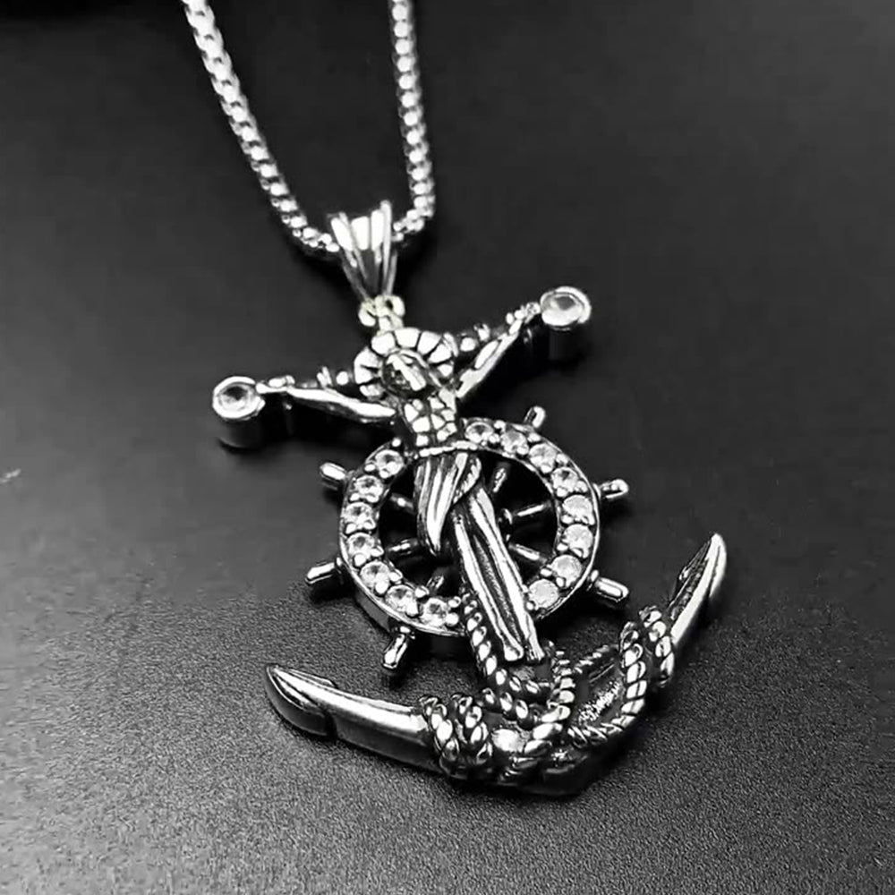 Anchor Pendant Necklace, Men Women's Fashion Jewelry, Perfect for Parties & Gifts, Elegant Accessory for Everyday Wear