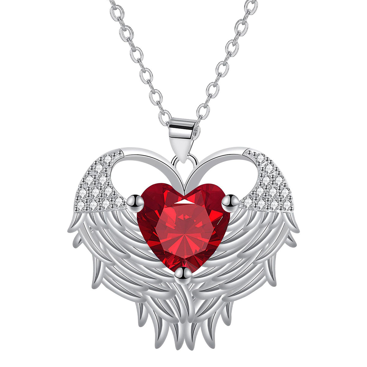 Copper With Silver Plated Heart Pendant Necklace