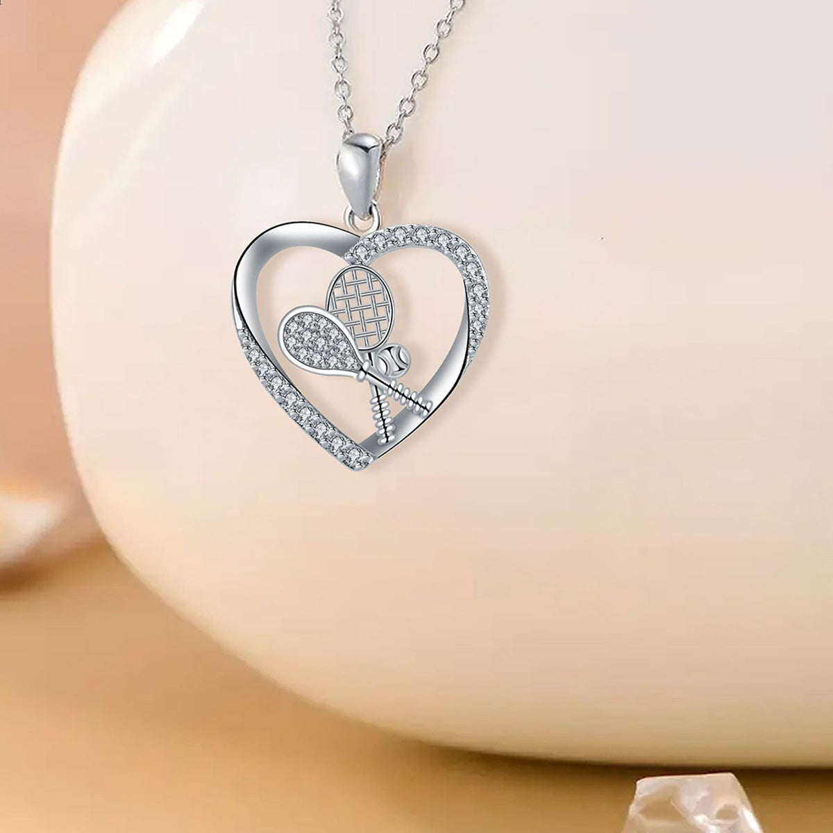 Copper With Silver Plated Heart Pendant Necklace