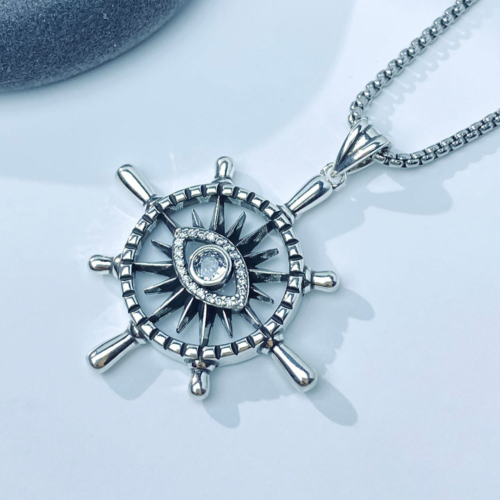 Devil's Eye Pendant Necklace, Men Women's Fashion Jewelry, Perfect for Parties & Gifts, Elegant Accessory for Everyday Wear