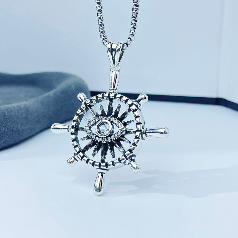 Devil's Eye Pendant Necklace, Men Women's Fashion Jewelry, Perfect for Parties & Gifts, Elegant Accessory for Everyday Wear