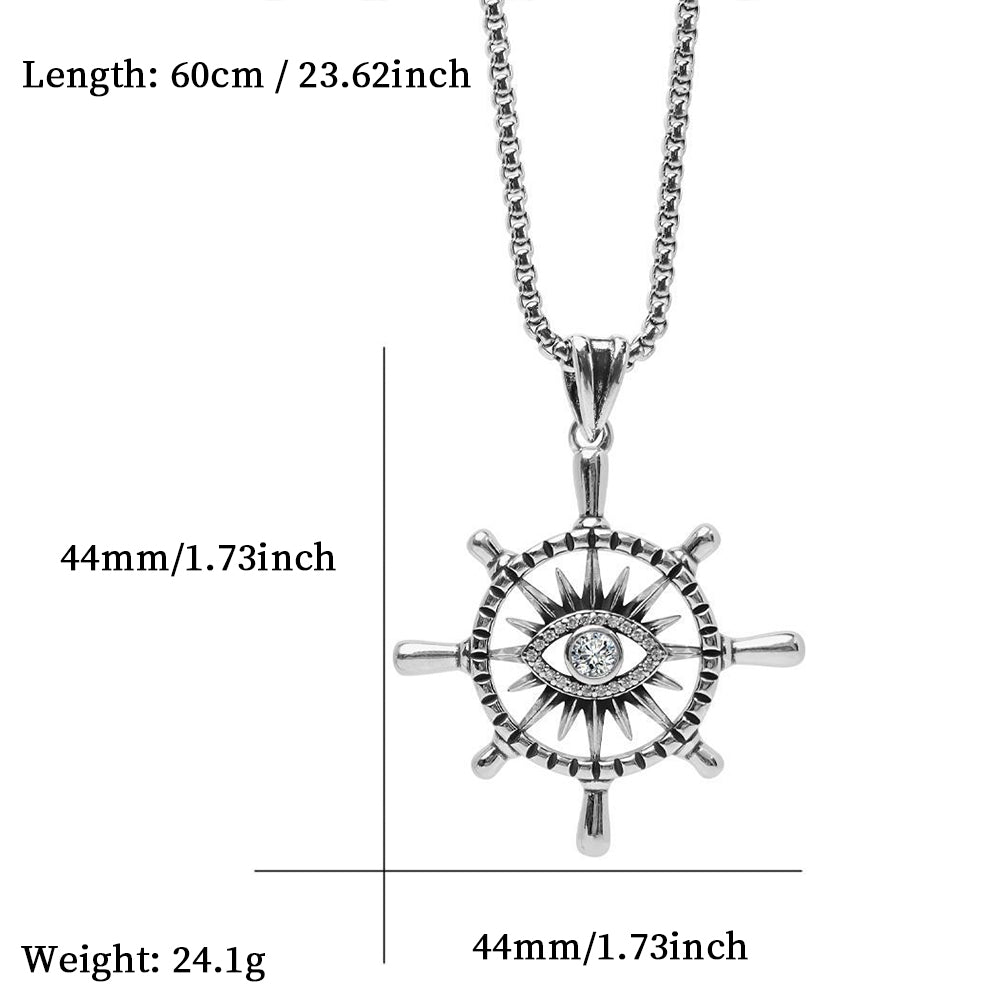 Devil's Eye Pendant Necklace, Men Women's Fashion Jewelry, Perfect for Parties & Gifts, Elegant Accessory for Everyday Wear
