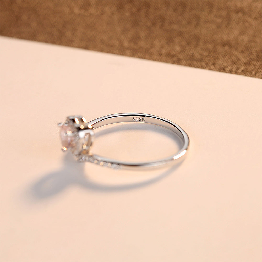 925 Sterling Silver Heart Ring Fashion Jewelry Gift for Women Girls