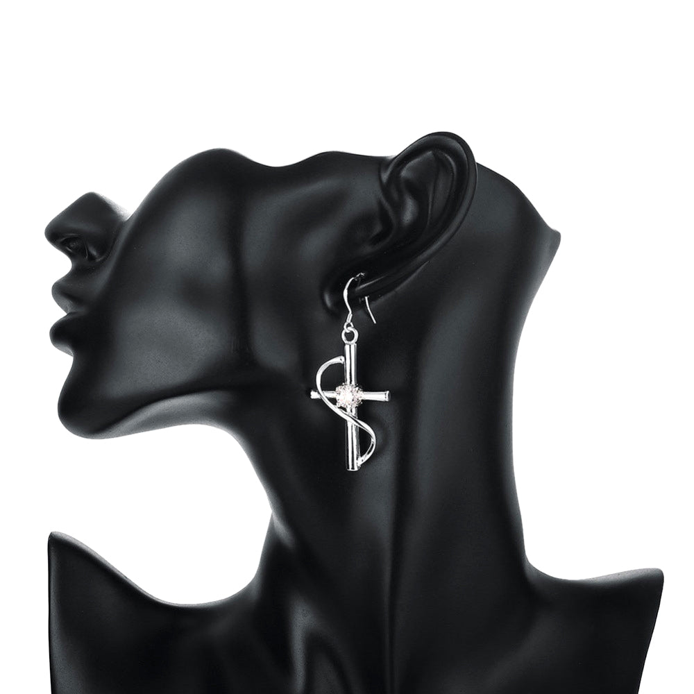 Brass With Plated Fashion Jewelry Earrings