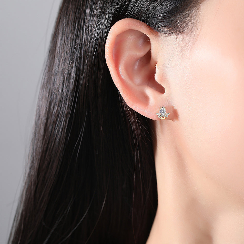 925 Sterling Silver Angel Earrings Fashion Jewelry Gift for Women Girls