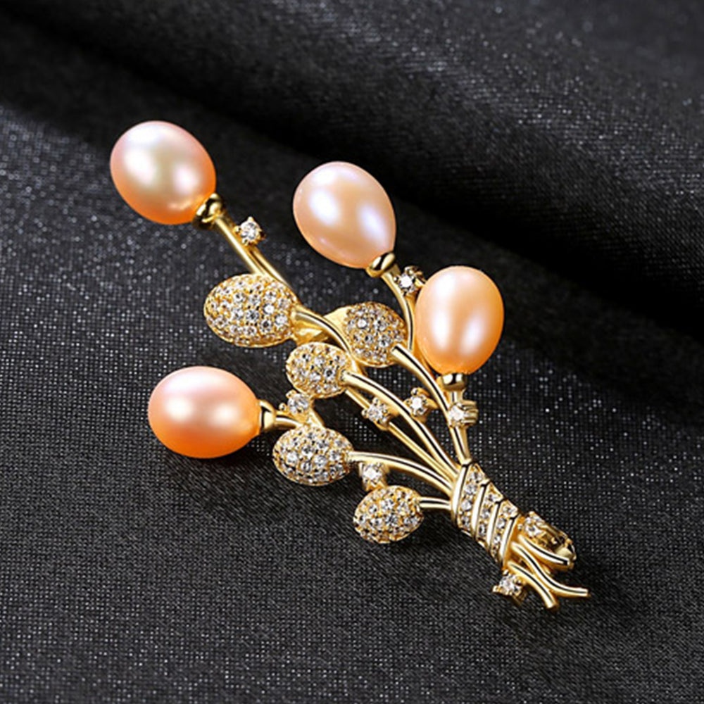 925 Sterling Silver Brooch Fashion Jewelry Gift for Women Girls