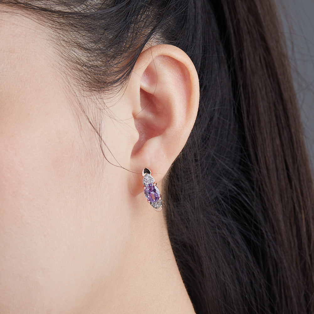 Brass With Plated Fashion Jewelry Earrings