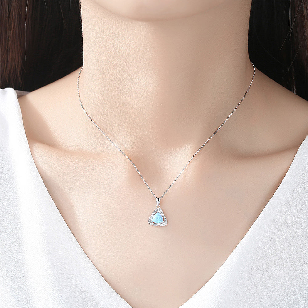 925 Sterling Silver Heart Necklace Fashion Jewelry Gift for Women Girls