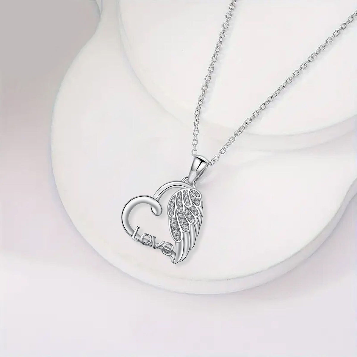 Copper With Silver Plated Heart Pendant Necklace