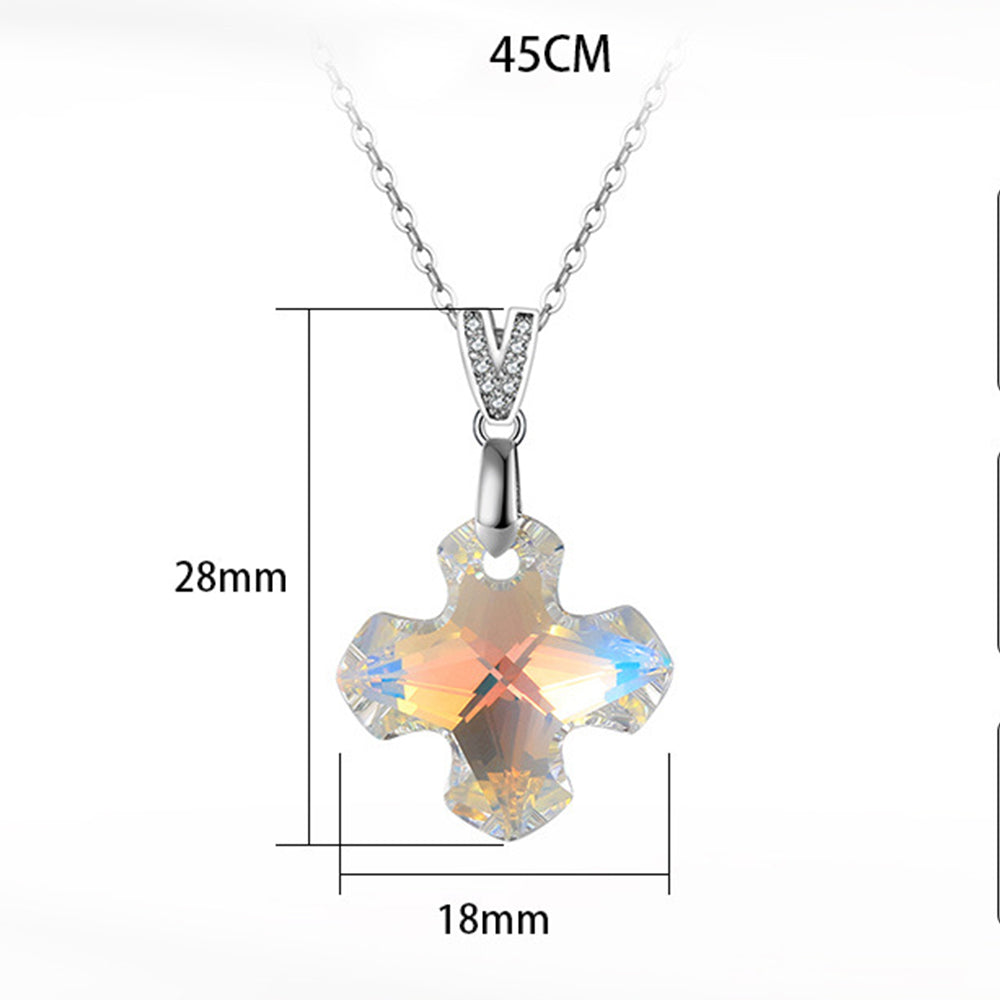 925 Sterling Silver Crystal Necklace