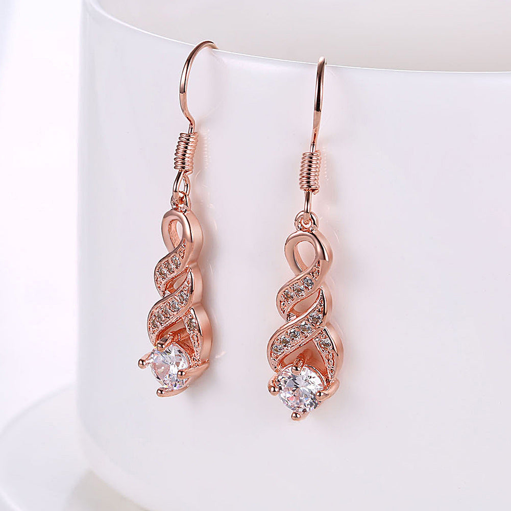 Brass With Plated Fashion Jewelry Earrings