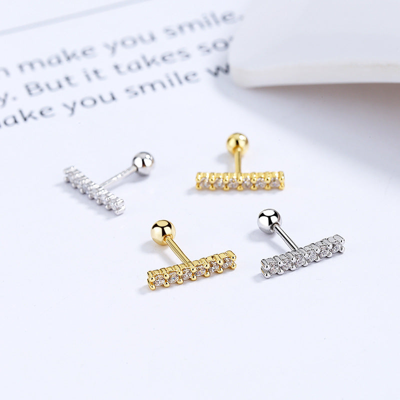 925 Sterling Silver Screwed Earrings