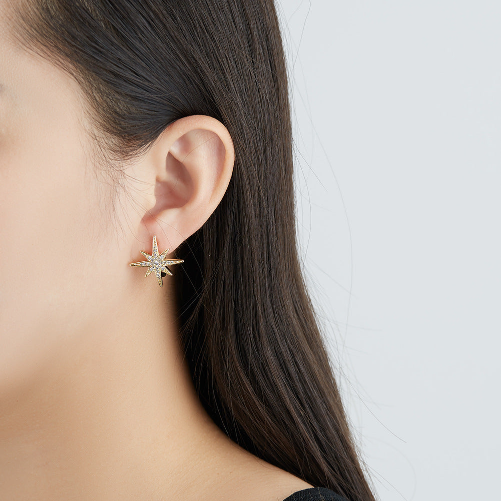 Brass With Plated Fashion Jewelry Earrings