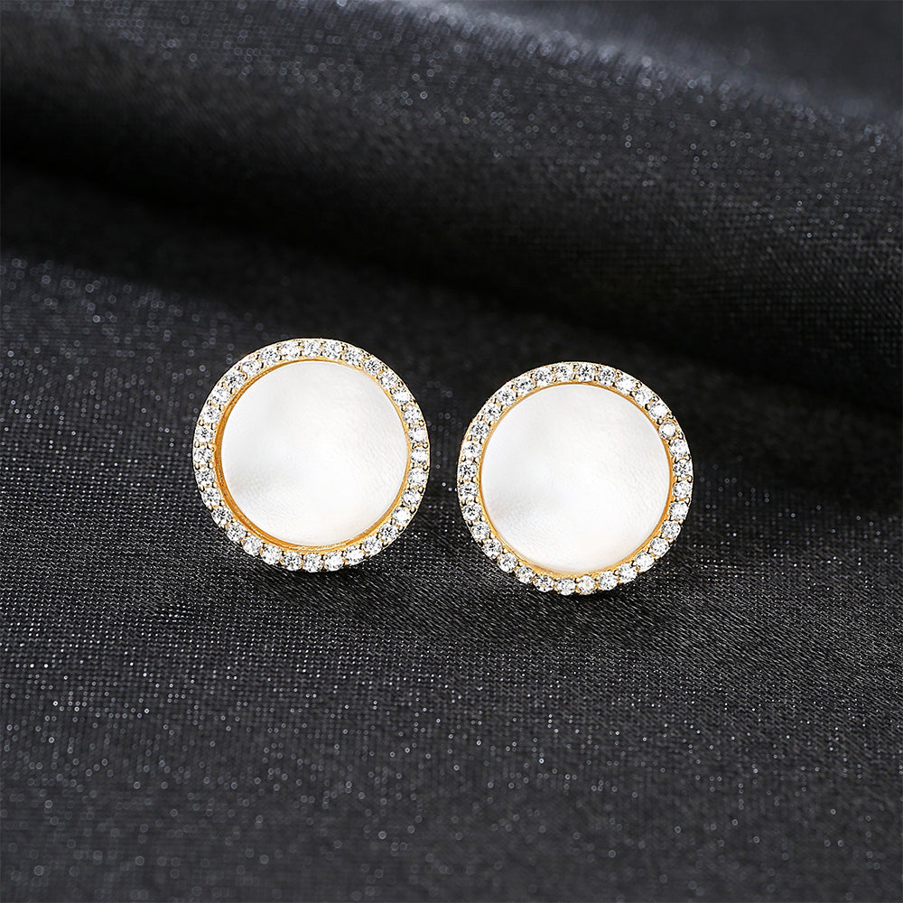 925 Sterling Silver Natural Pearl Drop Earrings Fashion Jewelry Gift for Women Girls