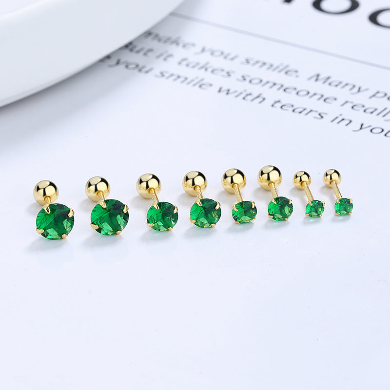 925 Sterling Silver Screwed Earrings