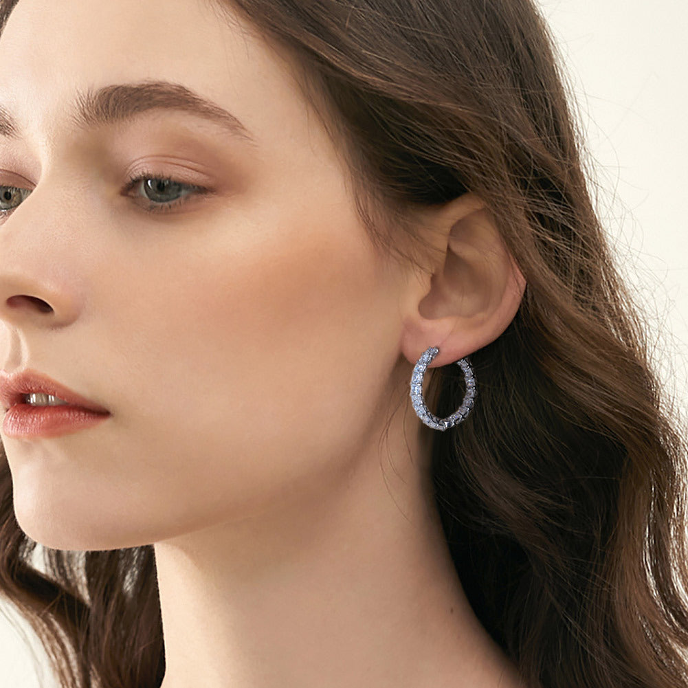 925 Sterling Silver Hoop Earrings