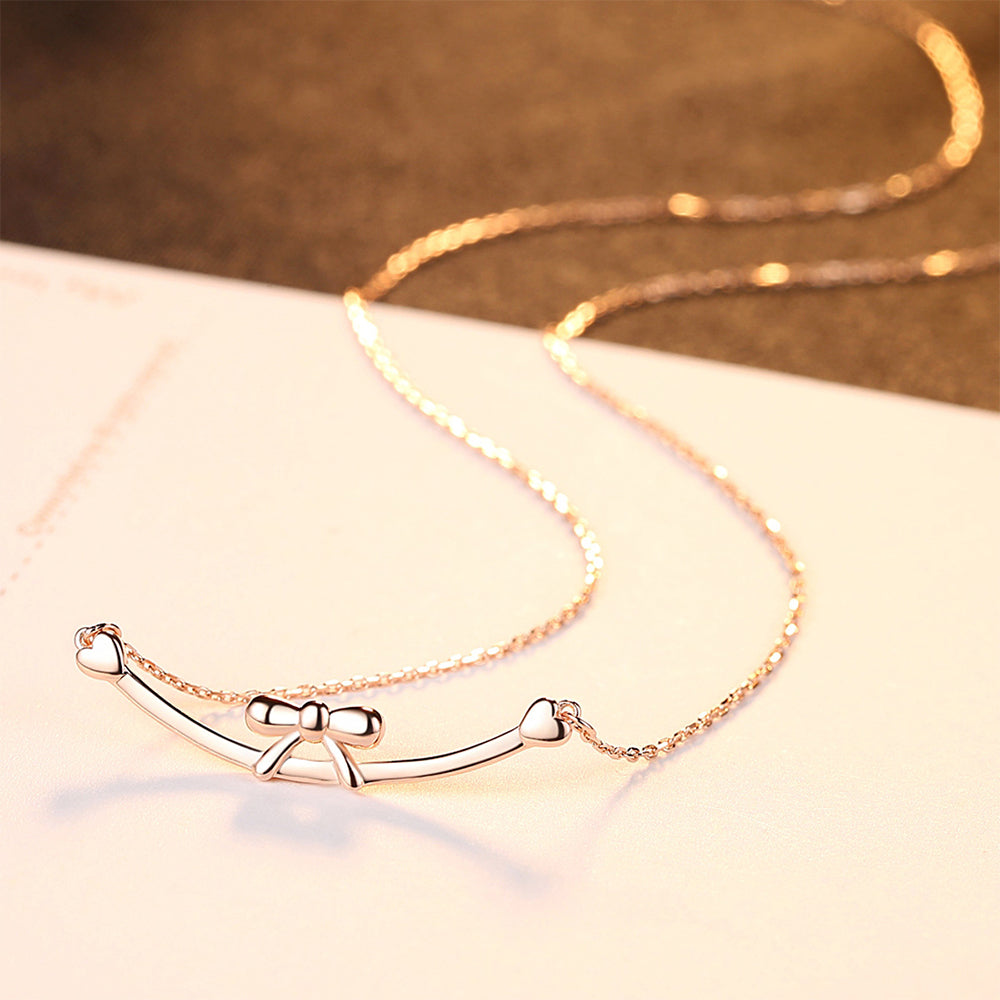 925 Sterling Silver Necklace Fashion Jewelry Gift for Women Girls