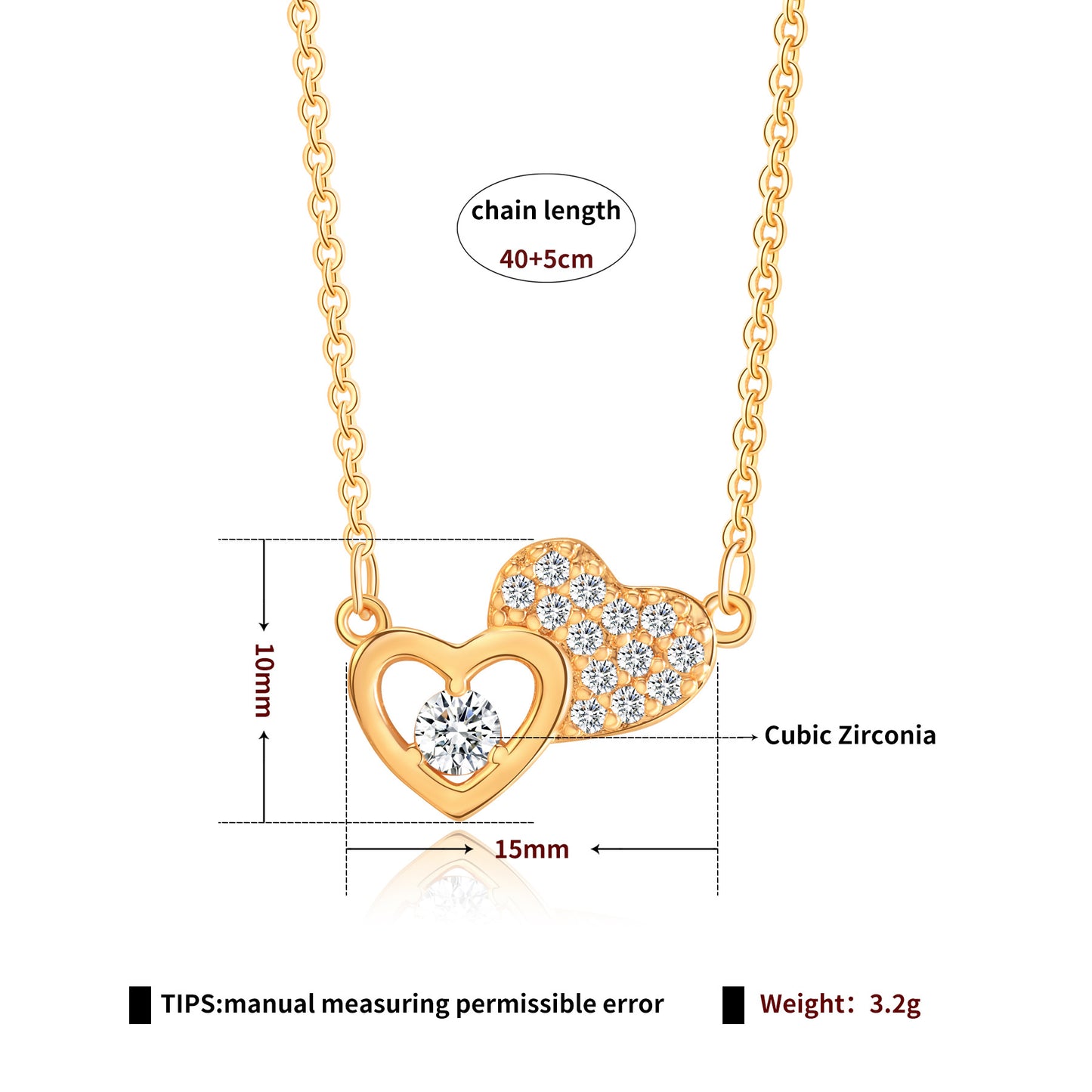 Brass With Plated Fashion Jewelry Necklace