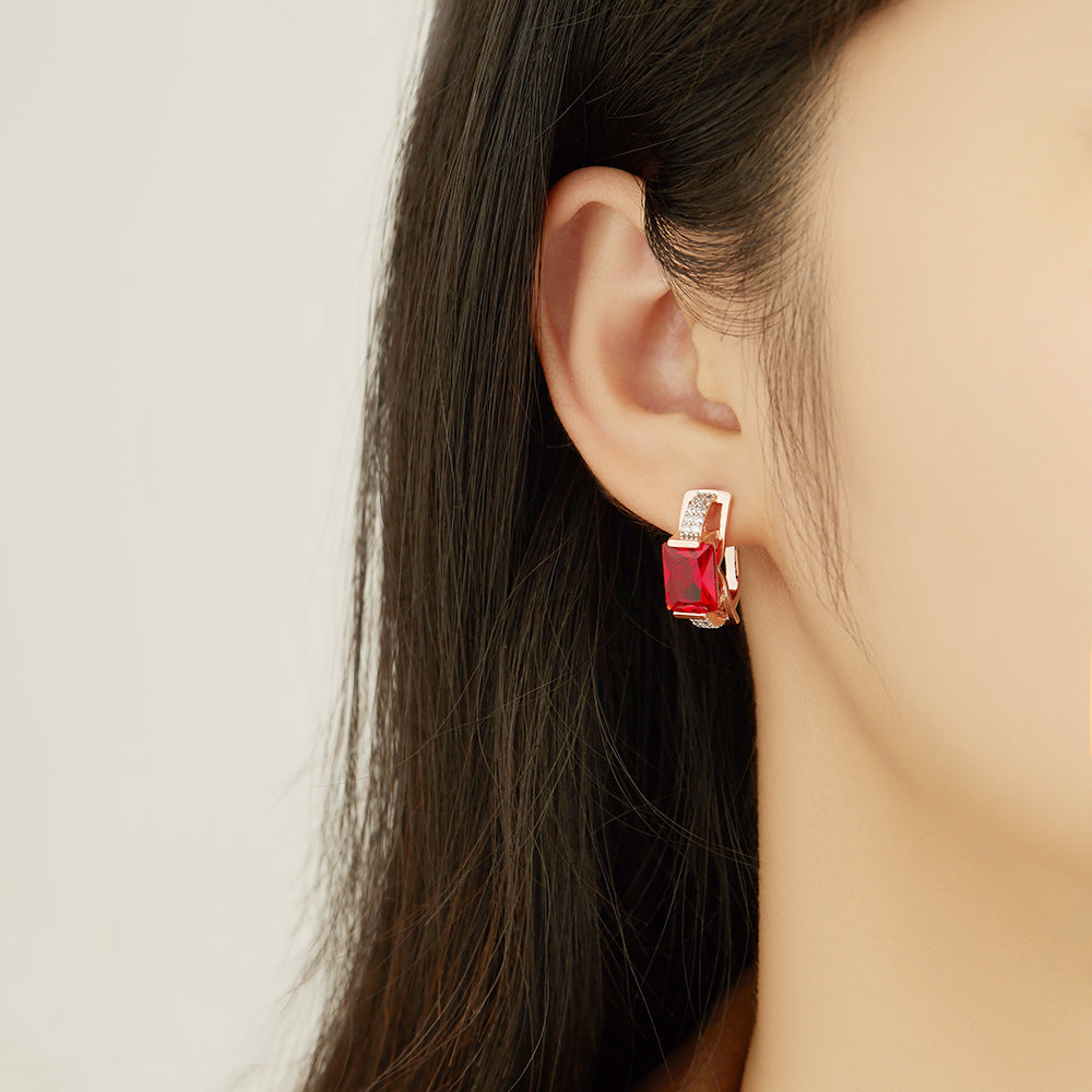 Brass With Plated Fashion Jewelry Earrings