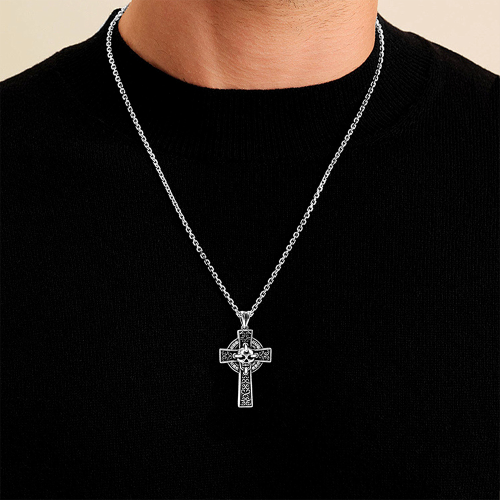 Cross Pendant Necklace, Men Women's Fashion Jewelry, Perfect for Parties & Gifts, Elegant Accessory for Everyday Wear