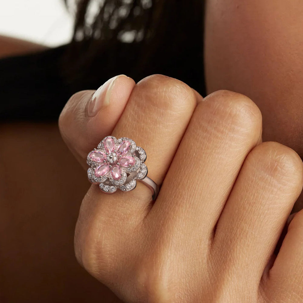 925 Sterling Silver Zircon Ring
