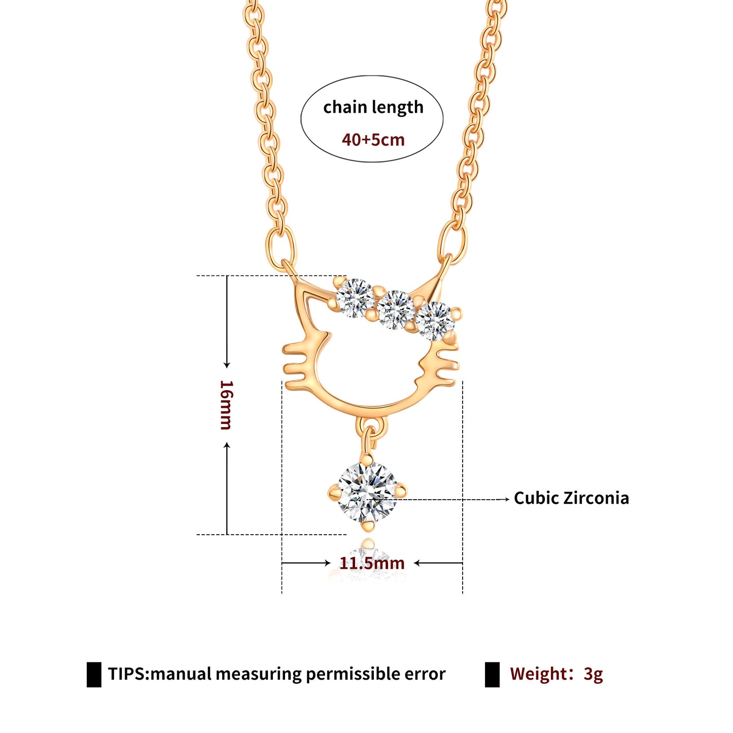 Brass With Plated Fashion Jewelry Necklace