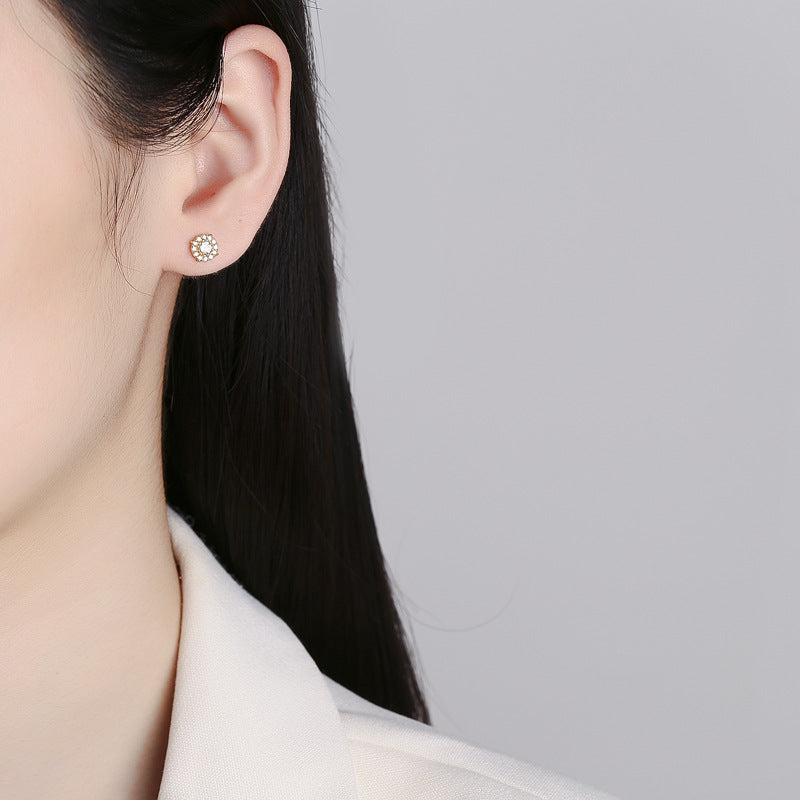 925 Sterling Silver Screw Back Stud Earrings