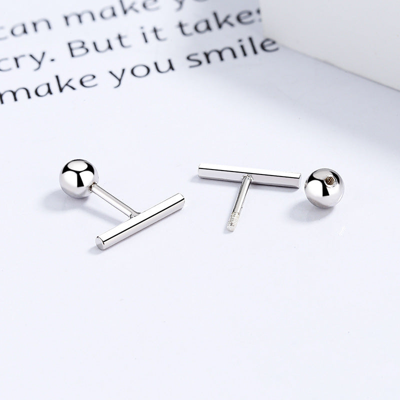 925 Sterling Silver Screw Back Stud Earrings