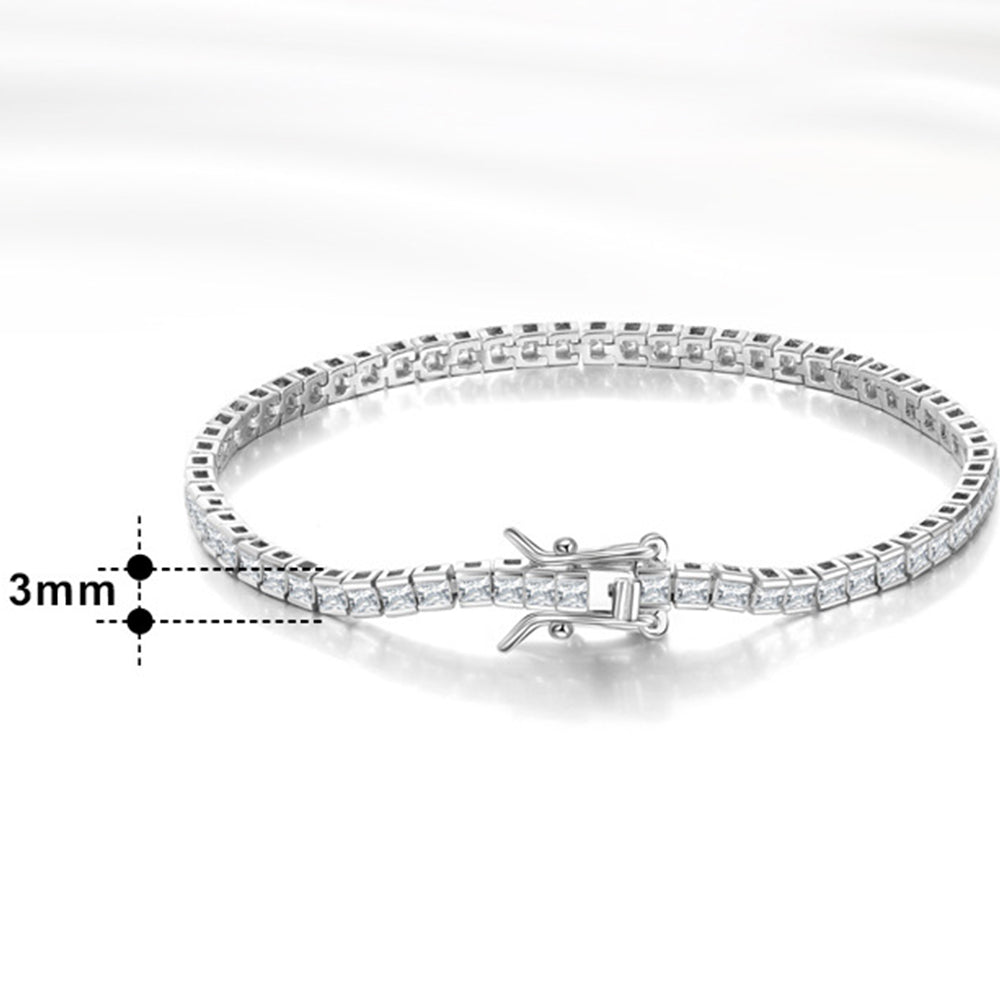 925 Sterling Silver 3mm Tennis Bracelet