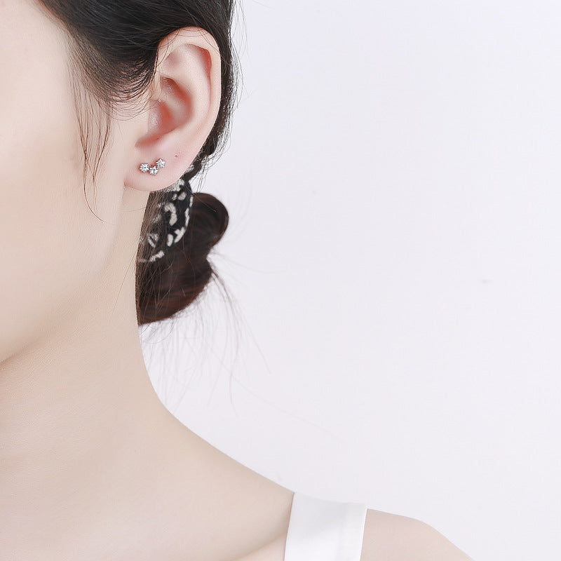 925 Sterling Silver Screw Back Stud Earrings