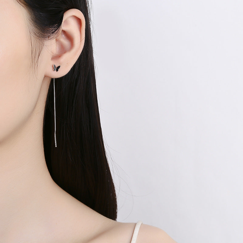 925 Sterling Silver Butterfly Screwed Earrings