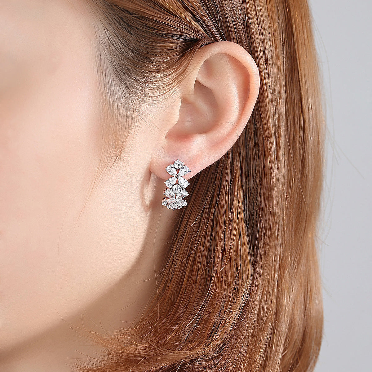 Copper With Plated Fashion Jewelry Earrings