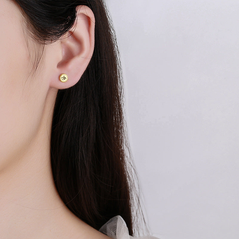 925 Sterling Silver Screw Back Stud Earrings