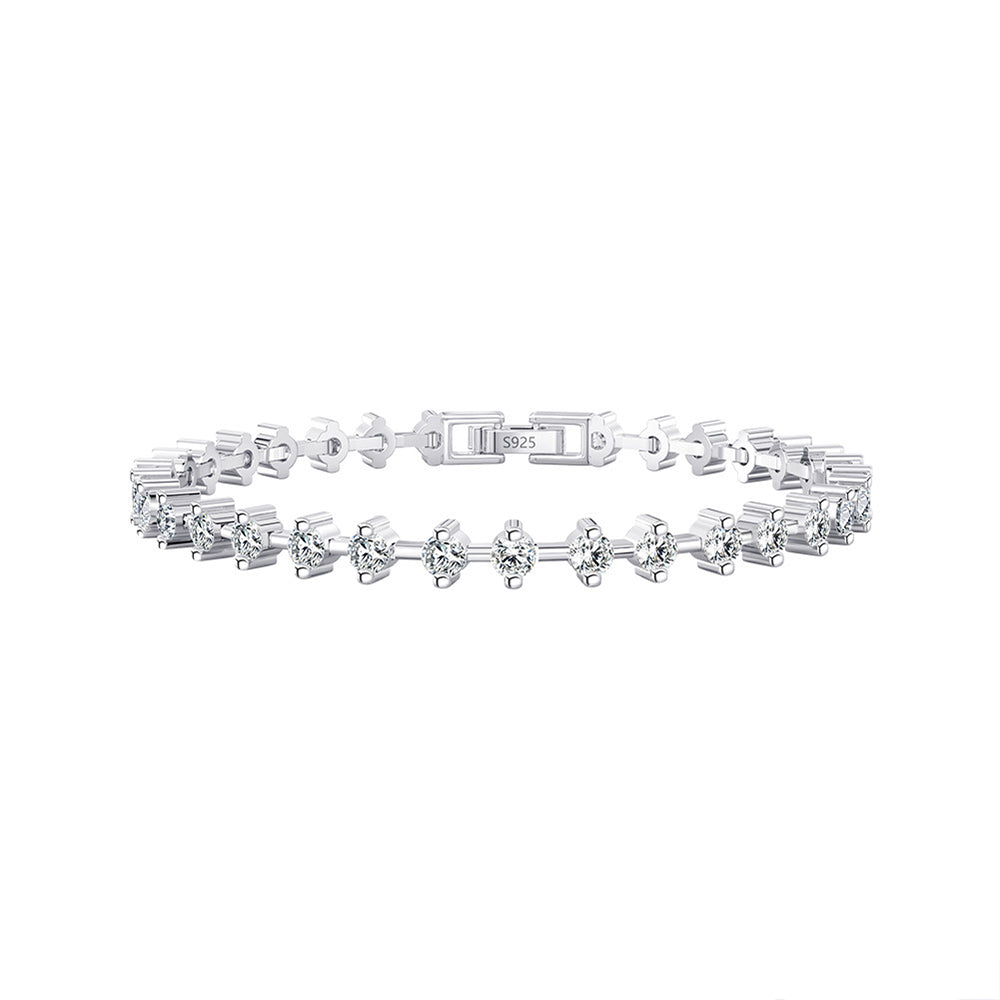 925 Sterling Silver4.5mm Tennis Bracelet