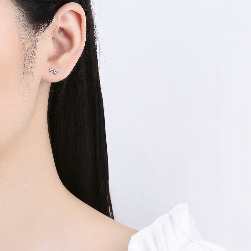 925 Sterling Silver Leaf Screw Back Stud Earrings