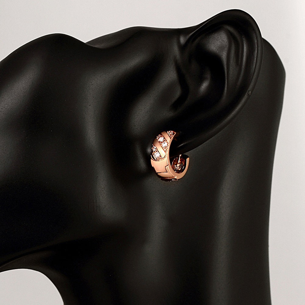 Brass With Plated Fashion Jewelry Earrings
