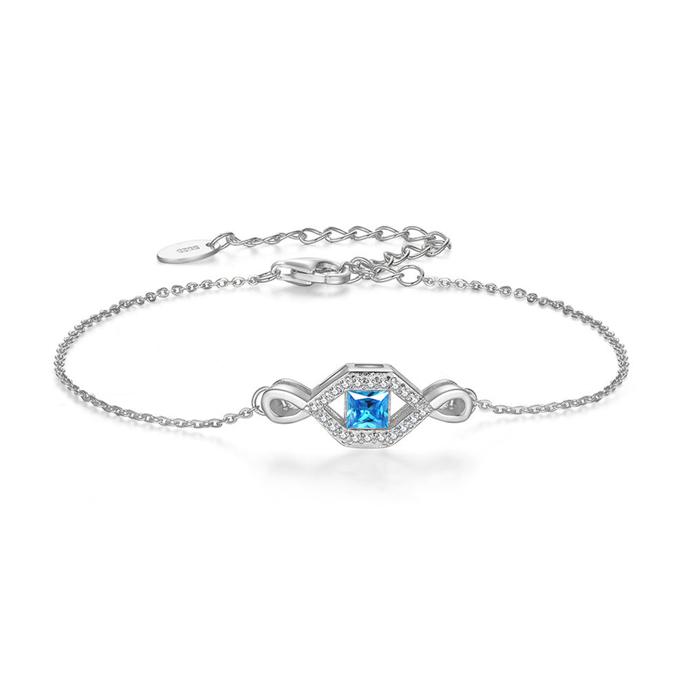 925 Sterling Silver Infinity Bracelet