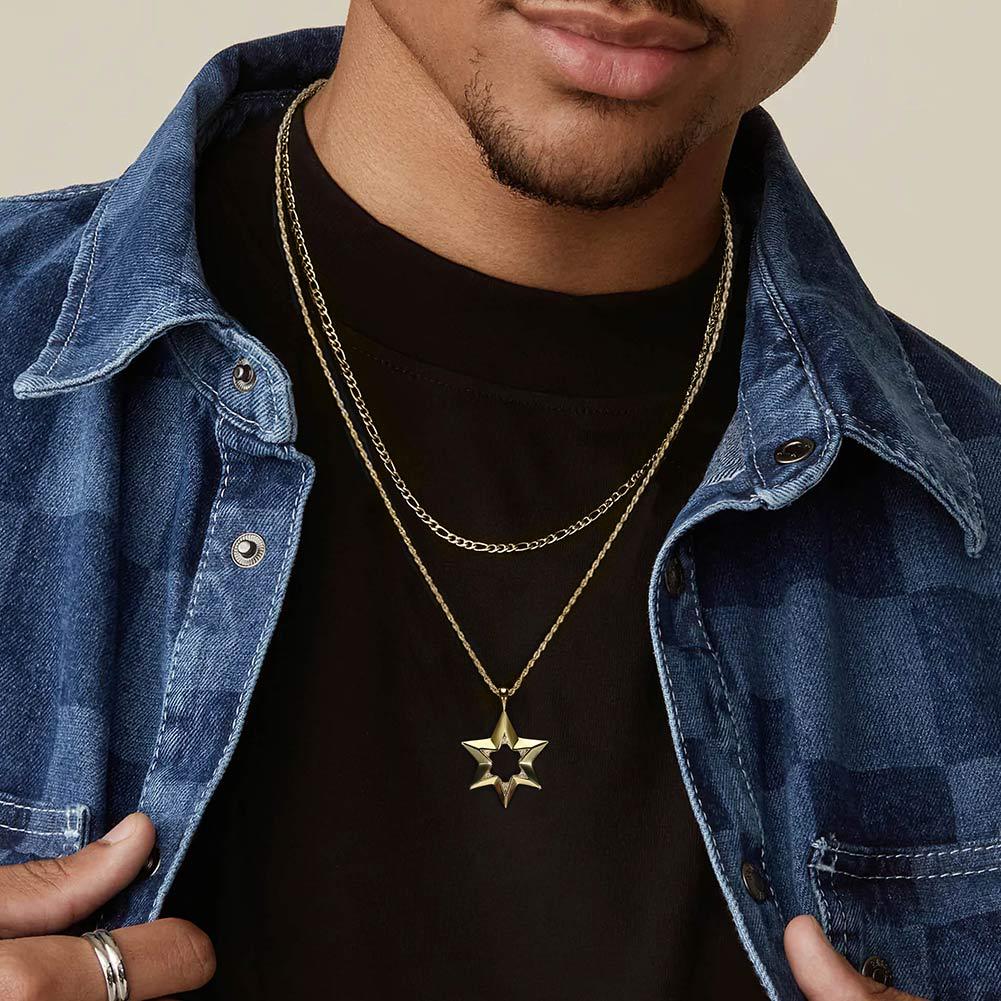 925 Sterling Silver Star Pendant Necklace